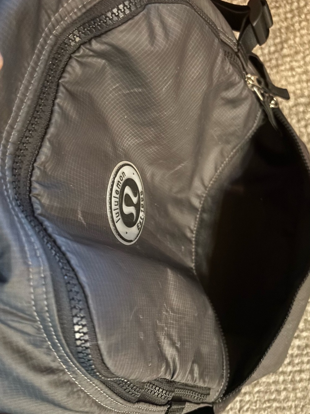 Lululemon Black Backpack Lightweight Daypack Gym Travel Bag - Picture 6 of 8